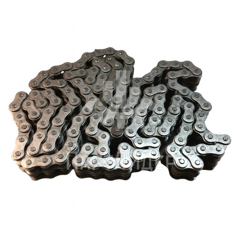 Цепь двухрядная привода поручня 124 звена