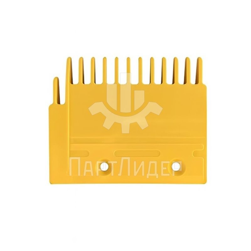 Гребенка эскалатора левая пластиковая желтая 117x97мм 13 зубьев YS125B688-L Mitsubishi