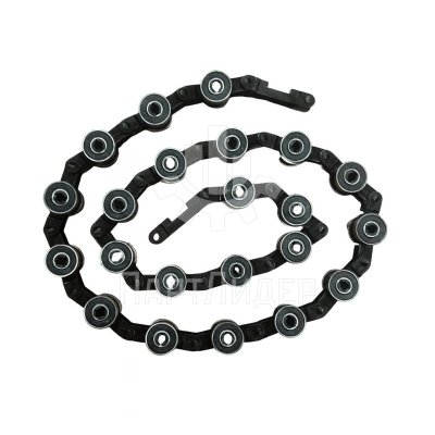 Обводная цепь торца балюстрады 22 пары роликов R20 для эскалатора TravelMaster110 Kone (Черная)