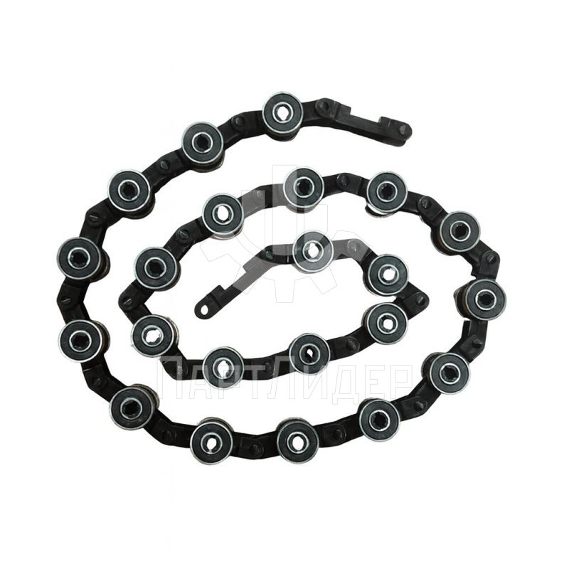 Обводная цепь торца балюстрады 22 пары роликов R20 для эскалатора TravelMaster110 Kone (Черная)