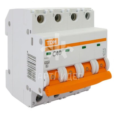 Автоматический выключатель ВА47-29 4Р 40А
