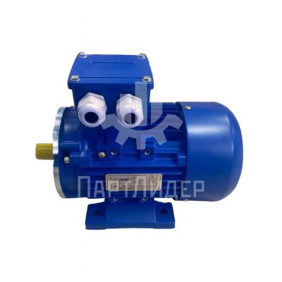 Электродвигатель АИР-63В4У1 0.37кВт 1500об/мин 220В IMB34 (малый фланец F100мм+лапы)