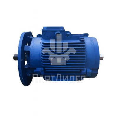 Электродвигатель АИР132M4 НЛБУЗ 7.5кВт 1470об.мин для лебедки гп=400кг V=1.6мс