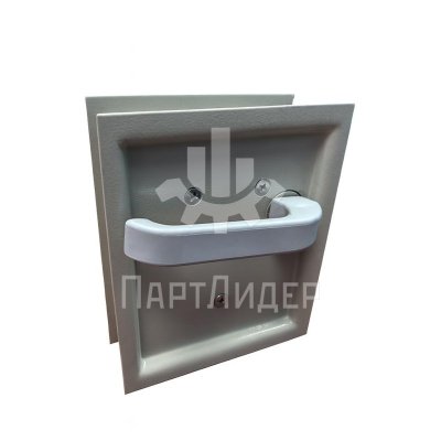 Запирающее устройство (без тяг ЛЕВАЯ управл. внутр. одна ручка) RAL7032 0505П.06.50.550 ЩЛЗ