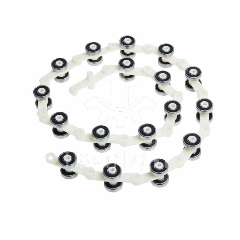 Цепь огибающая балюстрады поручня эскалатора L=1130мм P=60мм 17 пар роликов