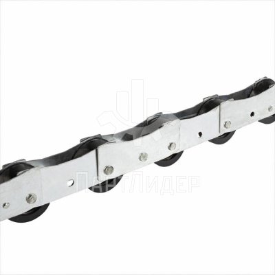 Цепь огибающая поручня эскалатора однорядная 17 роликов шаг 75мм L=1374мм BLT Schindler SEC Xizi Otis