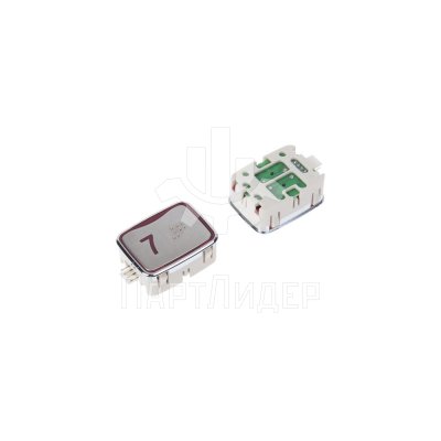 Модуль кнопочный красная подсветка код брайля AK-25B "7" AEN04C049*A Sigma