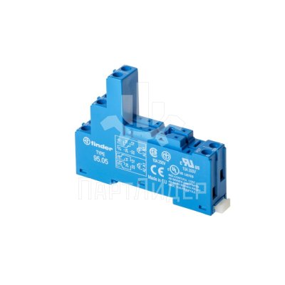 Розетка для реле серий 40.51, 40.52, 40.61, 44.52, 44.62 без держателя 95.05.SPA Finder