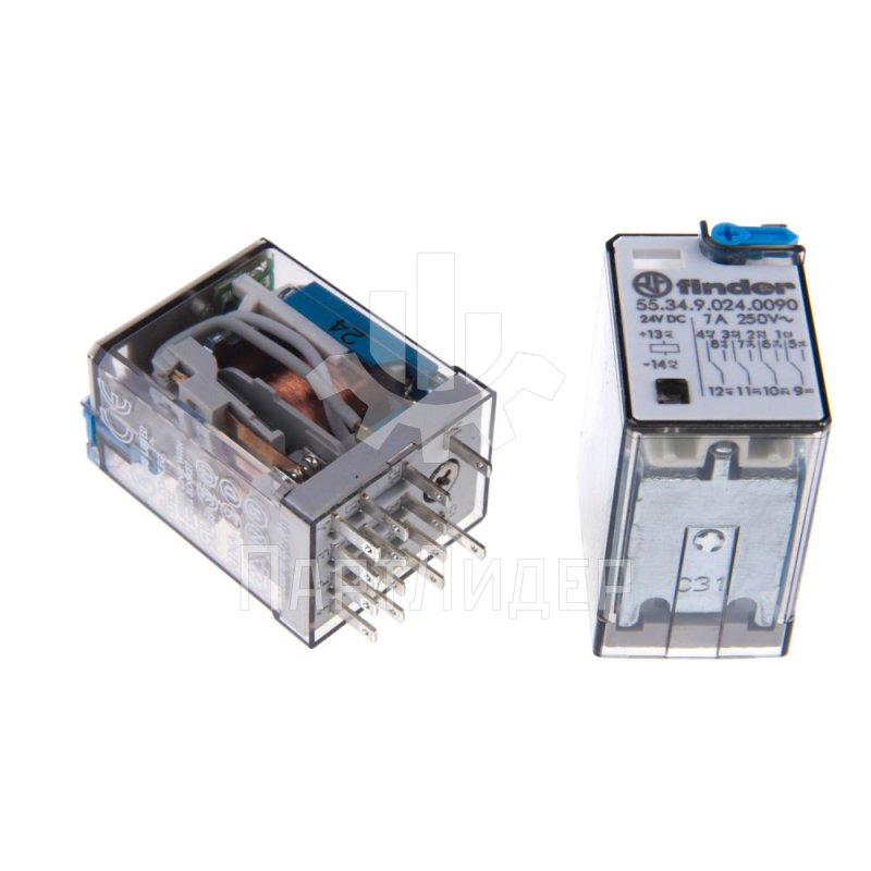 Реле промежуточное 24VDC 7А 55.34.9.024.0090 Finder