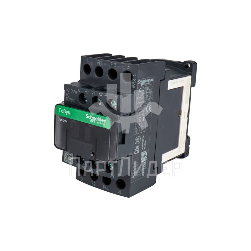 Пускатель 110VDC 25А 2NO+2NC LC1D128FDC Schneider Electric