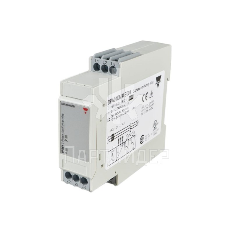 Реле контроля фаз DPA01DM48B004 Carlo Gavazzi