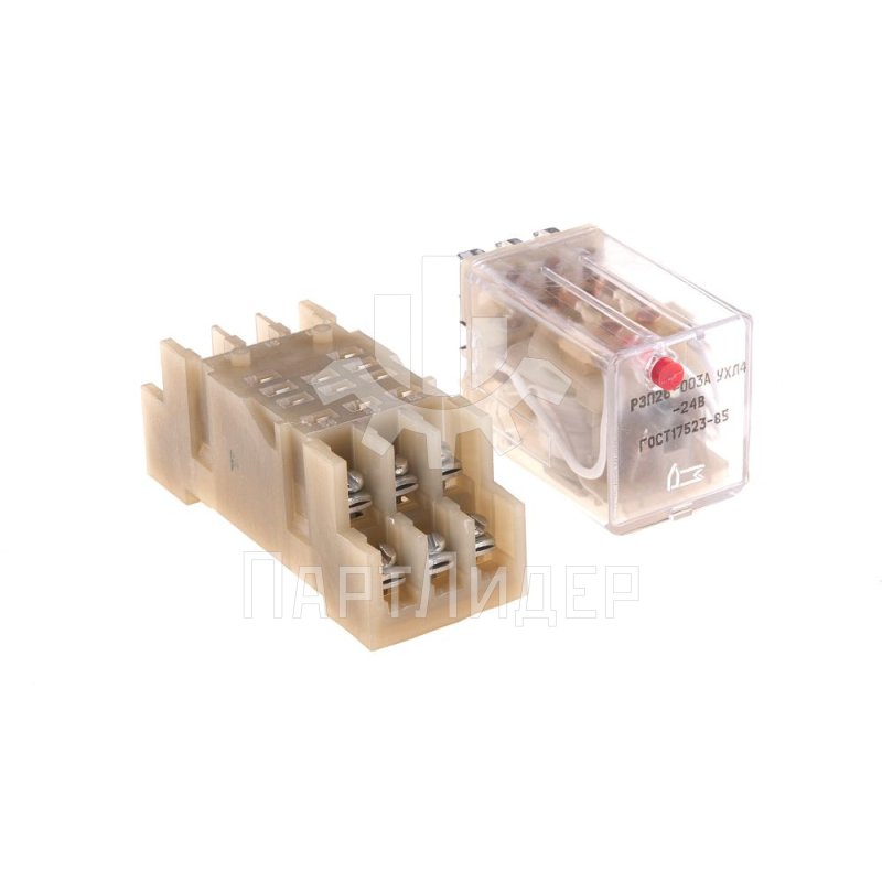 Реле промежуточное 24VDC 5А с розеткой РЭП26-003А521046-40