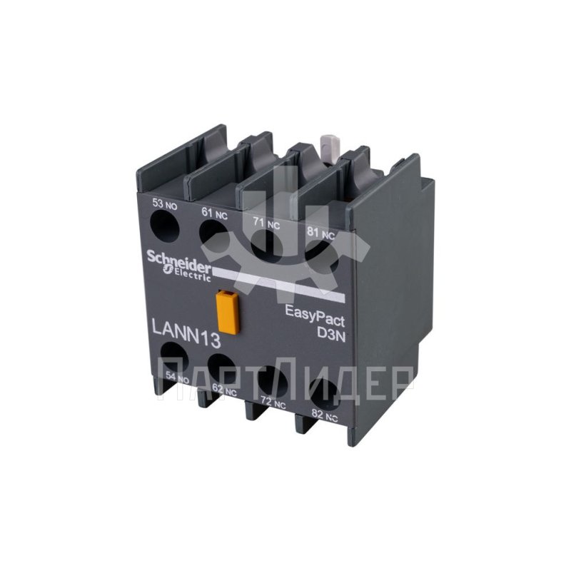 Блок дополнительных контактов фронтальный 1НО+3НЗ LANN13 Schneider Electric