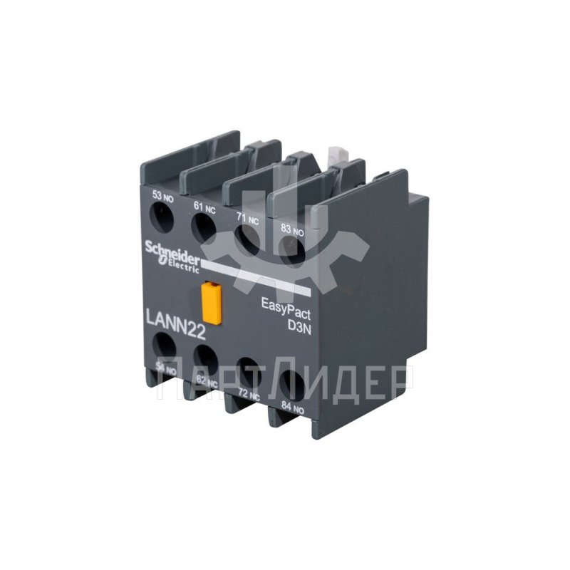 Блок дополнительных контактов фронтальный 2НО+2НЗ LANN22N Schneider Electric