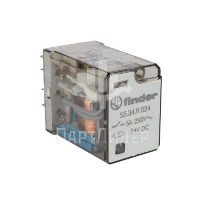 Реле промежуточное 24VDC 7А 55.34.9.024.0000 Finder