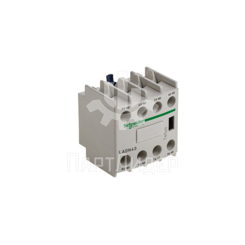 Блок дополнительных контактов фронтальный 4НО LADN40 Schneider Electric