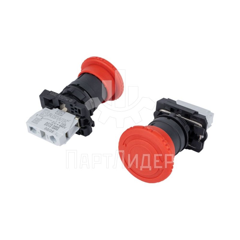 Кнопка стоп с фиксацией 1NC КМЕ5101м Briswik