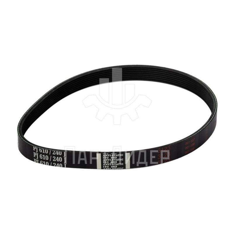 Ремень привода дверей кабины поликлиновой 8 ручьев PJ610/240J E-POLY-V EPDM Sanlux