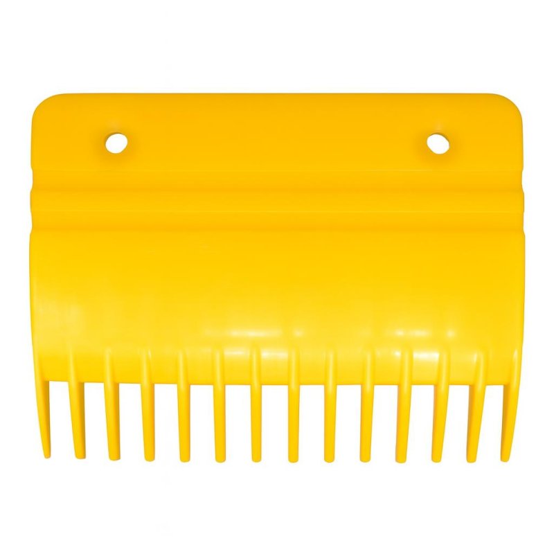 Гребенка эскалатора пластиковая желтая 127x94 мм 14 зубьев YS017B313 Mitsubishi