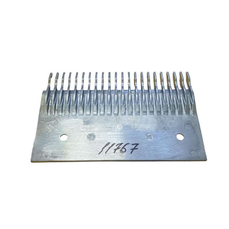 Гребенка алюминиевая 22 зуба 201x130 мм желтая правая (B) Kone