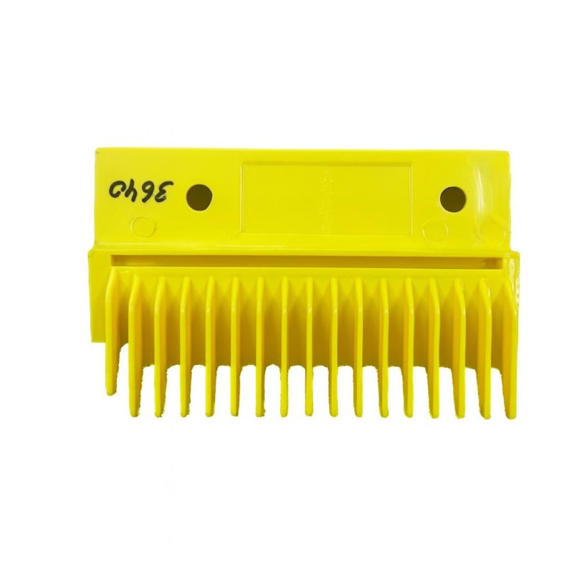 Гребенка эскалатора левая желтая пластиковая 146х95мм 17 зубьев DSA2000168-L LG Sigma