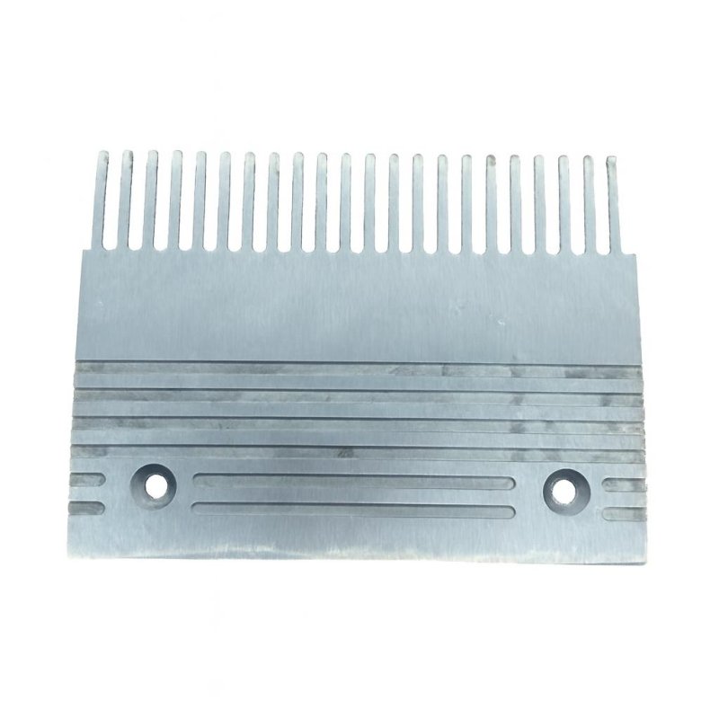 Гребенка траволатора правая 22 зуба 203x150 серебро алюминий SJEC